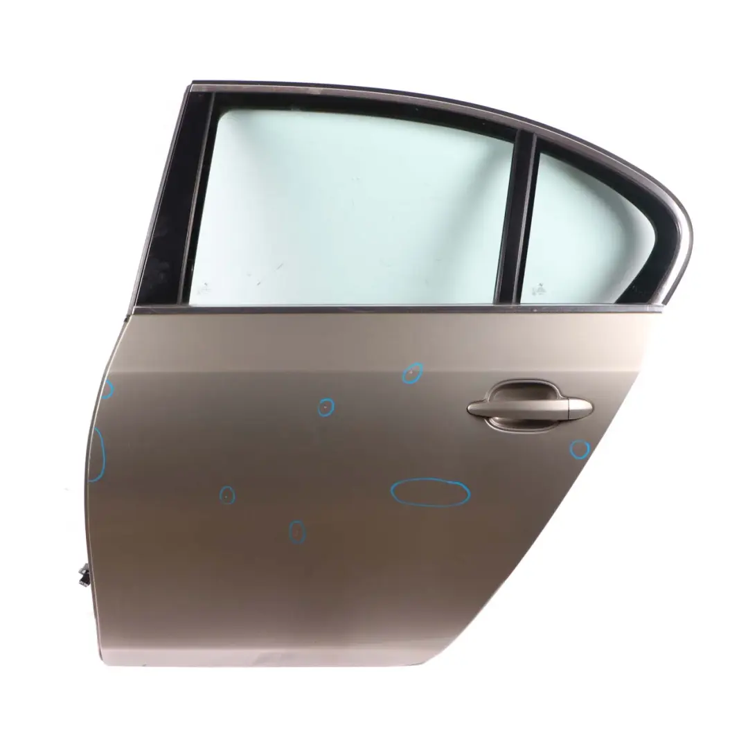 Door Rear Left N/S Platinbronze Platinum Bronze Metallic - A53 to BMW 5 E60 with Part number 7202341 BMW 5 E60 Door Rear Left N/S Platinbronze Platinum Bronze Metallic - A53 - SKU 7202341-PB1 - Part number 7202341