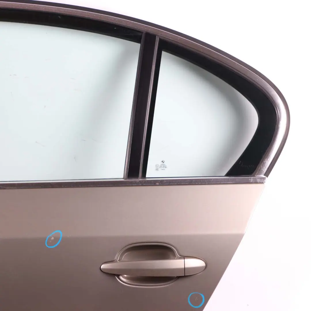 Door Rear Left N/S Platinbronze Platinum Bronze Metallic - A53 to BMW 5 E60 with Part number 7202341 BMW 5 E60 Door Rear Left N/S Platinbronze Platinum Bronze Metallic - A53 - SKU 7202341-PB1 - Part number 7202341