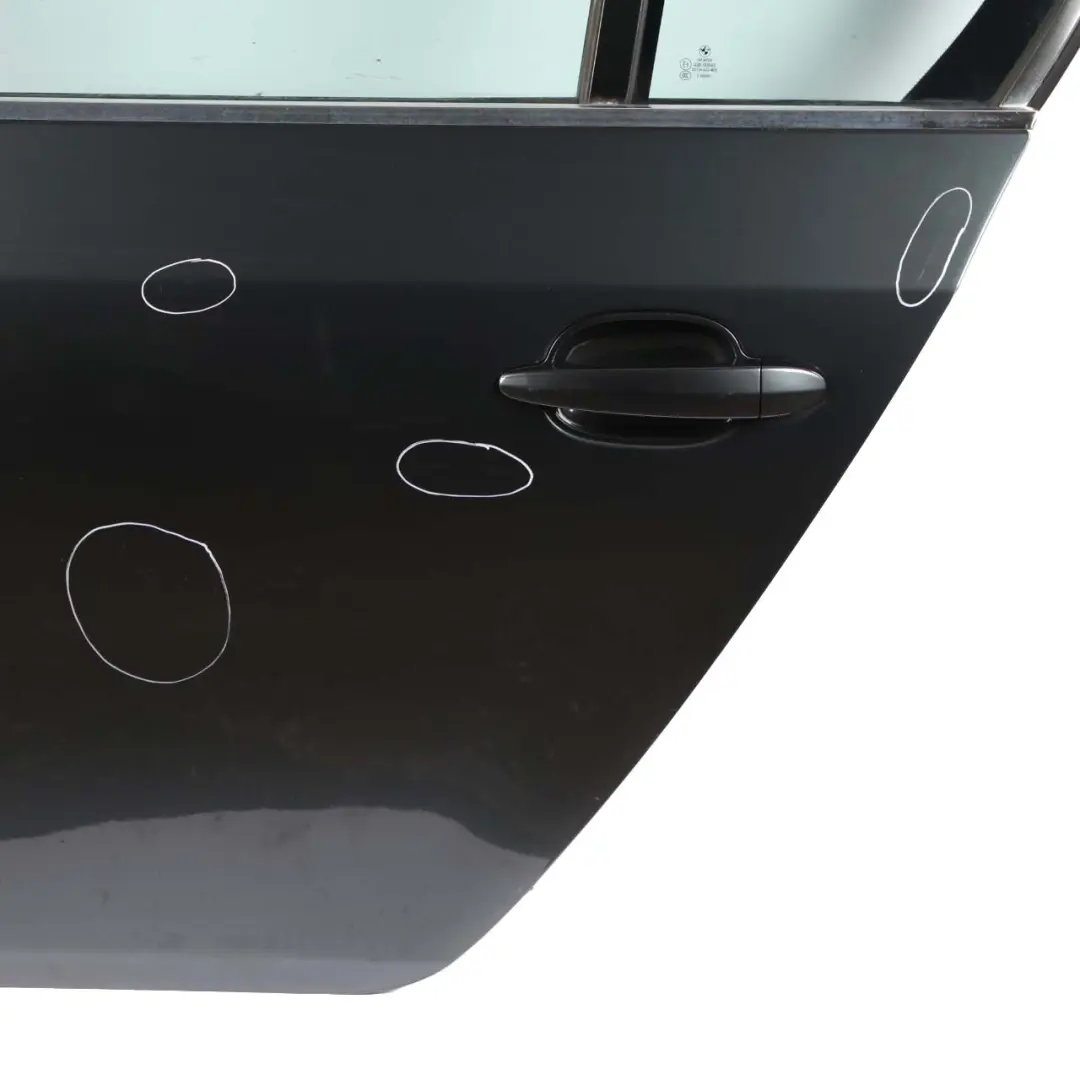 Door Rear Left Panel N/S Platingrau Platinum Grey Metallic - A68 to BMW E60 with Part number 7202341 BMW E60 Door Rear Left Panel N/S Platingrau Platinum Grey Metallic - A68 - SKU 7202341-PG - Part number 7202341