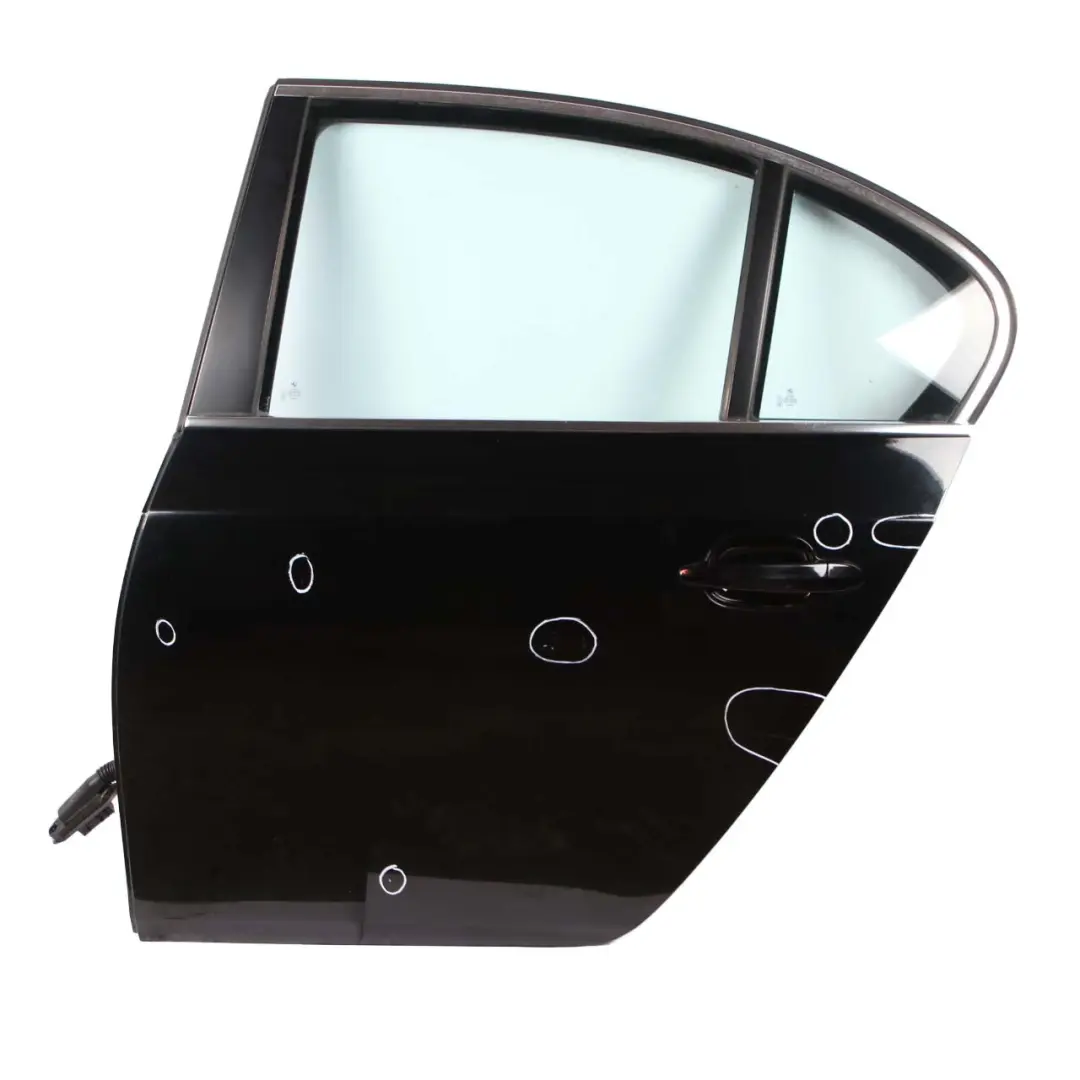 Door Rear Left Panel N/S Schwarz 2 Black - 668 to BMW E60 with Part number 7202341 BMW E60 Door Rear Left Panel N/S Schwarz 2 Black - 668 - SKU 7202341-SCH - Part number 7202341