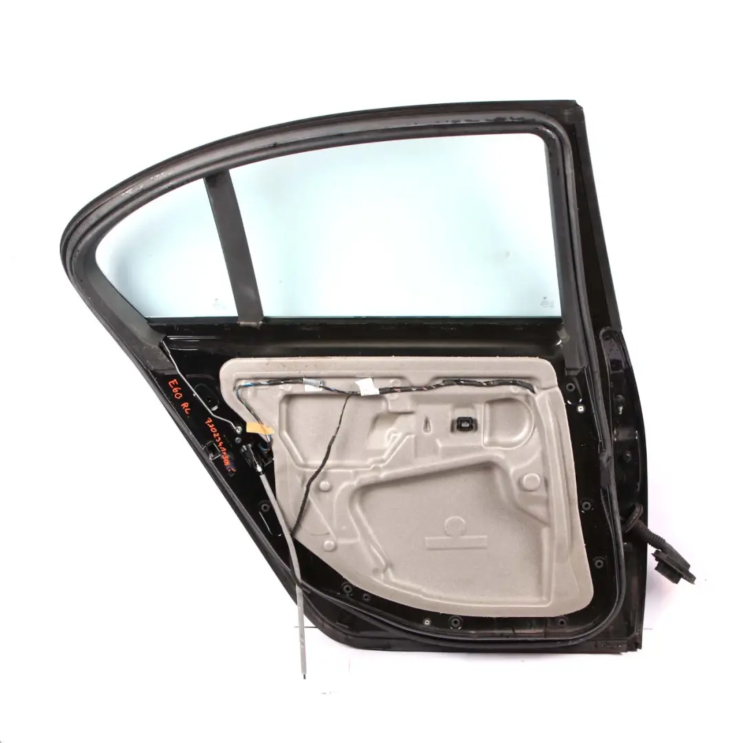 Door Rear Left Panel N/S Schwarz 2 Black - 668 to BMW E60 with Part number 7202341 BMW E60 Door Rear Left Panel N/S Schwarz 2 Black - 668 - SKU 7202341-SCH - Part number 7202341