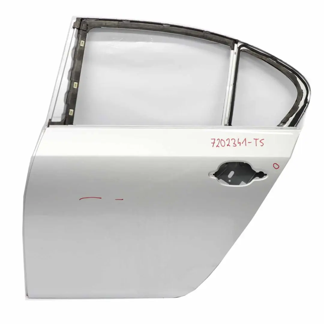 Door Rear Left Side N/S Titansilber Titan Silver Metallic - 354 to BMW E60 with Part number 7202341 BMW E60 Door Rear Left Side N/S Titansilber Titan Silver Metallic - 354 - SKU 7202341-TS - Part number 7202341