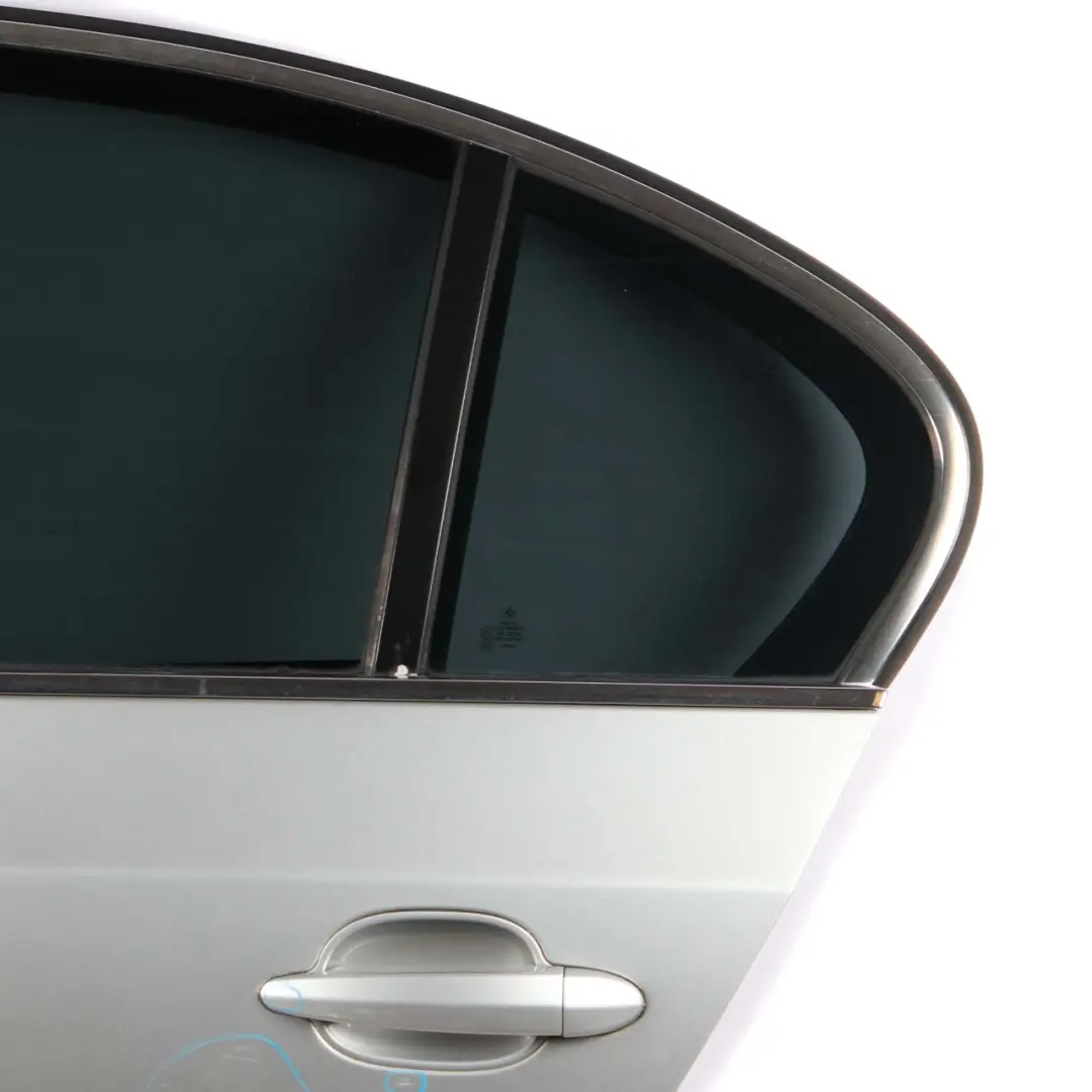 BMW E60 Door Rear Left Side N/S Titansilber Silver Metallic - 354 - SKU 7202341-TS2 - Part number 7202341