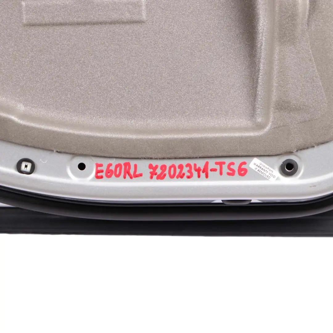 Left Door N/S Titansilber Titan Silver Metallic - 354 to BMW 5 Series E60 6 Rear with Part number 7202341 BMW 5 Series E60 6 Rear Left Door N/S Titansilber Titan Silver Metallic - 354 - SKU 7202341-TS6 - Part number 7202341