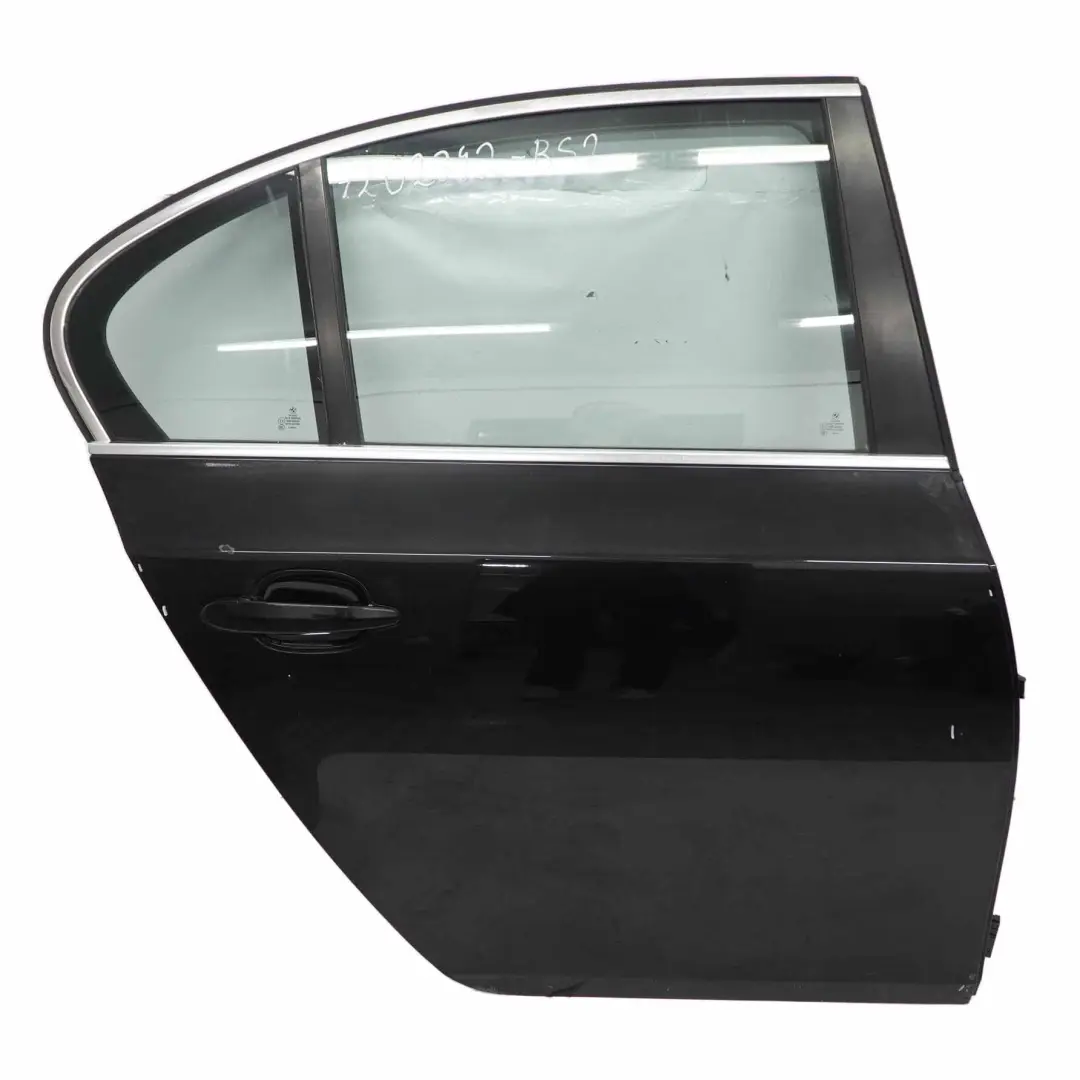 BMW E60 Tür hinten rechts Abdeckplatte Schwarz Saphir Metallic - 475 - SKU 7202342-BS2 - Teilenummer 7202342