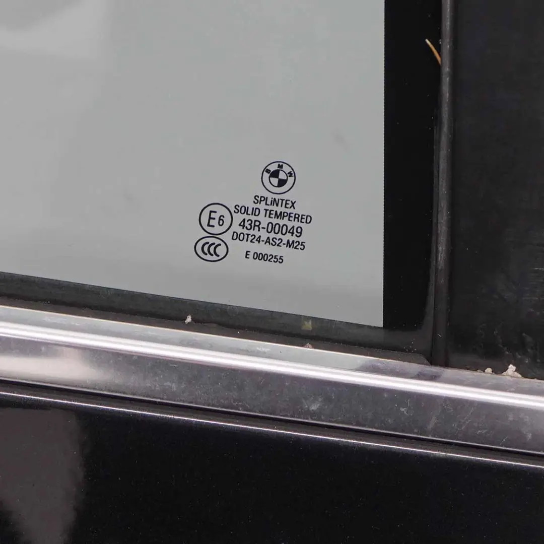 BMW E60 Puerta Trasera Derecha Panel de cubierta Negro Zafiro Metálico - 475 - SKU 7202342-BS2 - Número de pieza 7202342