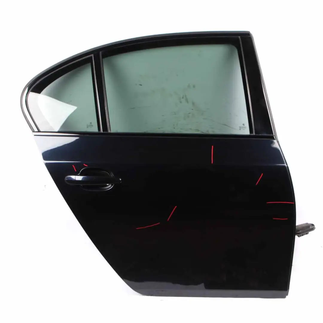 BMW E60 Door Rear Right O/S Carbonschwarz Carbon Black - 416 - SKU 7202342-CAR - Part number 7202342