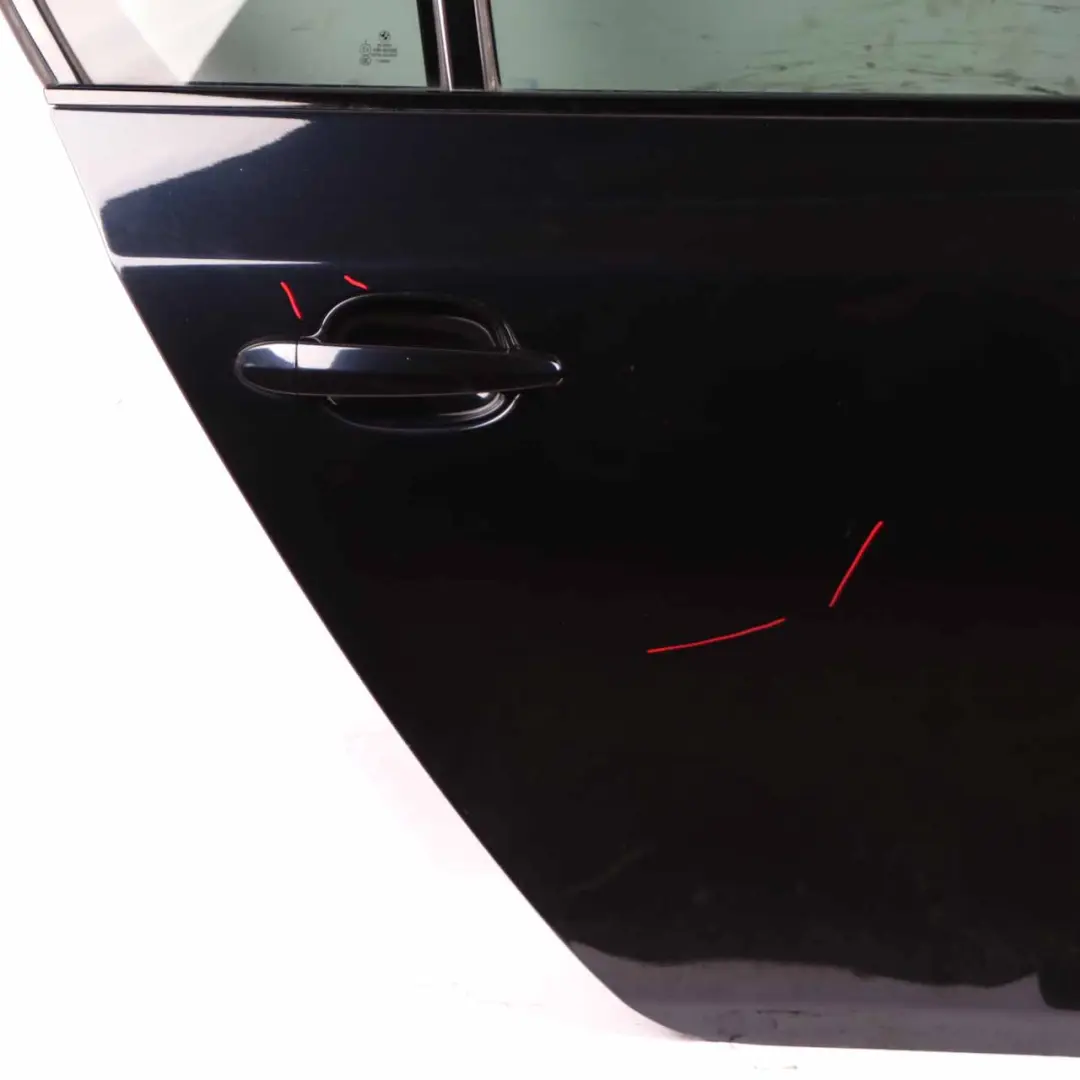 BMW E60 Door Rear Right O/S Carbonschwarz Carbon Black - 416 - SKU 7202342-CAR - Part number 7202342