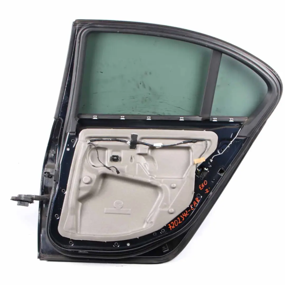 BMW E60 Door Rear Right O/S Carbonschwarz Carbon Black - 416 - SKU 7202342-CAR - Part number 7202342