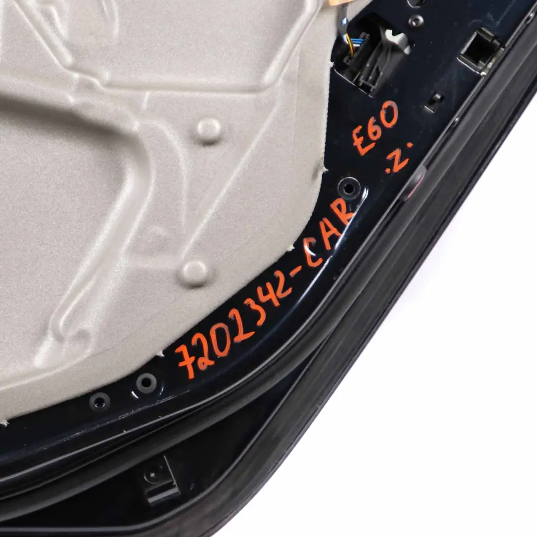 Drzwi prawe tylne tył Carbonschwarz BMW E60 - SKU 7202342-CAR - Numer Części 7202342