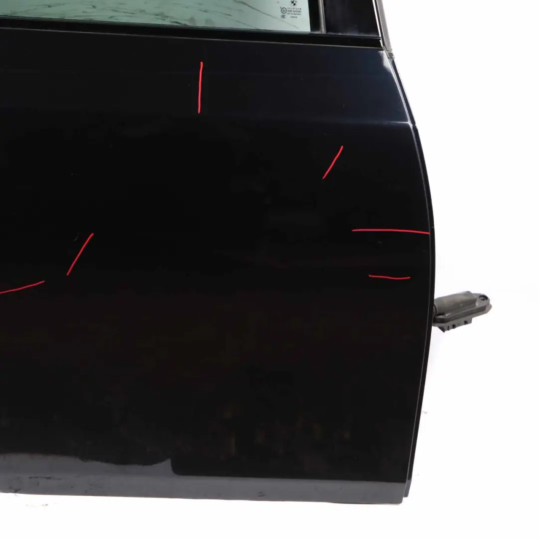 BMW 5 er E60 Beifahrer Tür hinten rechts Carbonschwarz Carbon Black - 416 - SKU 7202342-CAR - Teilenummer 7202342