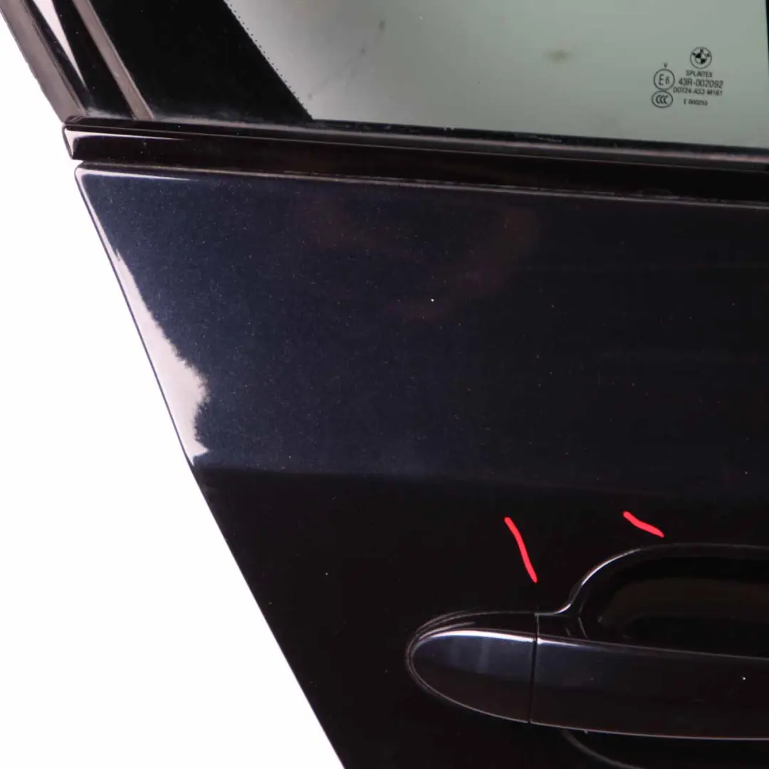 BMW 5 er E60 Beifahrer Tür hinten rechts Carbonschwarz Carbon Black - 416 - SKU 7202342-CAR - Teilenummer 7202342