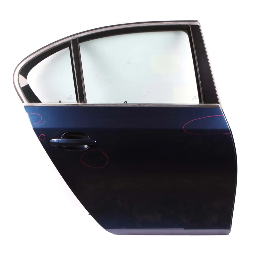 Door Rear Right O/S Tiefseeblau Deep Sea Blue Metallic - A76 to BMW 5 Series E60 1 with Part number 7202342 BMW 5 Series E60 1 Door Rear Right O/S Tiefseeblau Deep Sea Blue Metallic - A76 - SKU 7202342-DSB1 - Part number 7202342