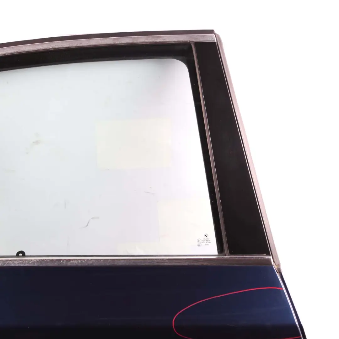 Door Rear Right O/S Tiefseeblau Deep Sea Blue Metallic - A76 to BMW 5 Series E60 1 with Part number 7202342 BMW 5 Series E60 1 Door Rear Right O/S Tiefseeblau Deep Sea Blue Metallic - A76 - SKU 7202342-DSB1 - Part number 7202342