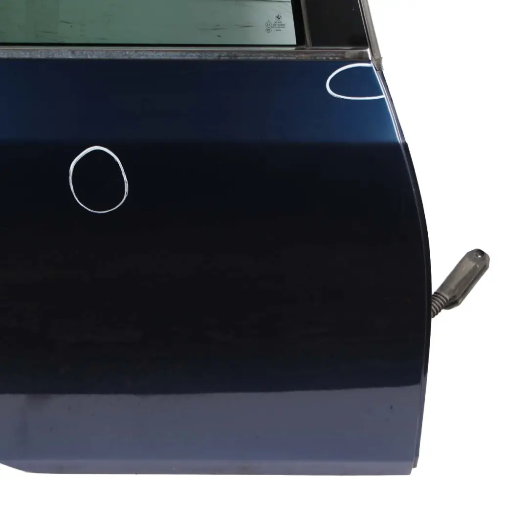 Door Rear Right O/S Tiefseeblau Deep Sea Blue Metallic - A76 to BMW 5 Series E60 with Part number 7202342 BMW 5 Series E60 Door Rear Right O/S Tiefseeblau Deep Sea Blue Metallic - A76 - SKU 7202342-DSB - Part number 7202342