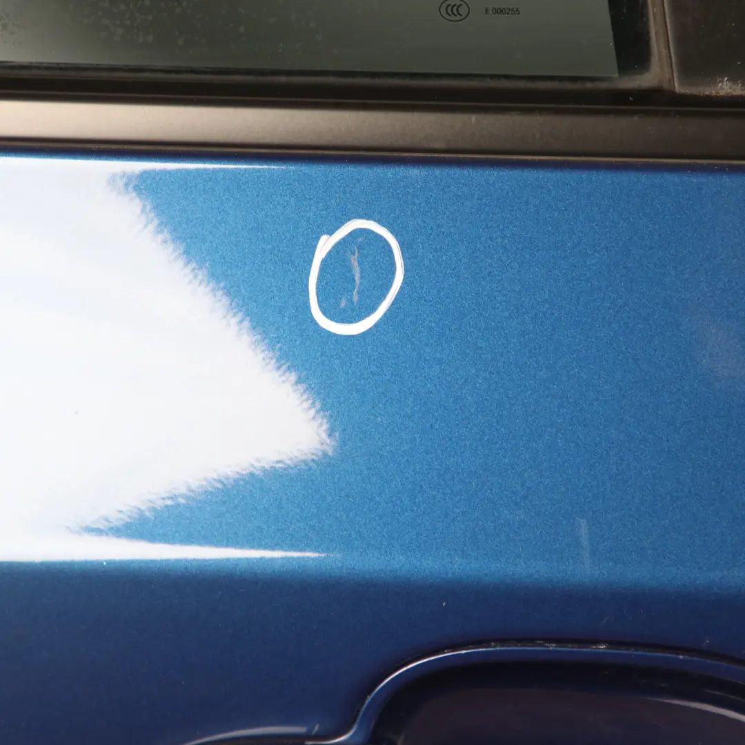 Door Rear Right O/S Covering Panel Le Mans Blau Blue Metallic - 381 to BMW E60 with Part number 7202342 BMW E60 Door Rear Right O/S Covering Panel Le Mans Blau Blue Metallic - 381 - SKU 7202342-LMB - Part number 7202342