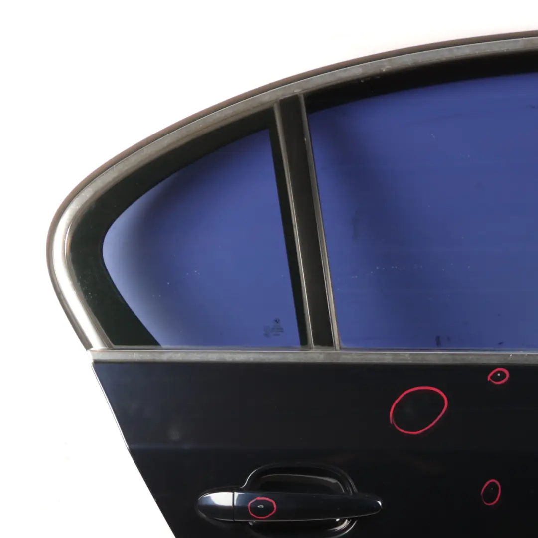 BMW E60 Door Rear Right O/S Monacoblau Monaco Blue Metallic - A35 - SKU 7202342-MB - Part number 7202342