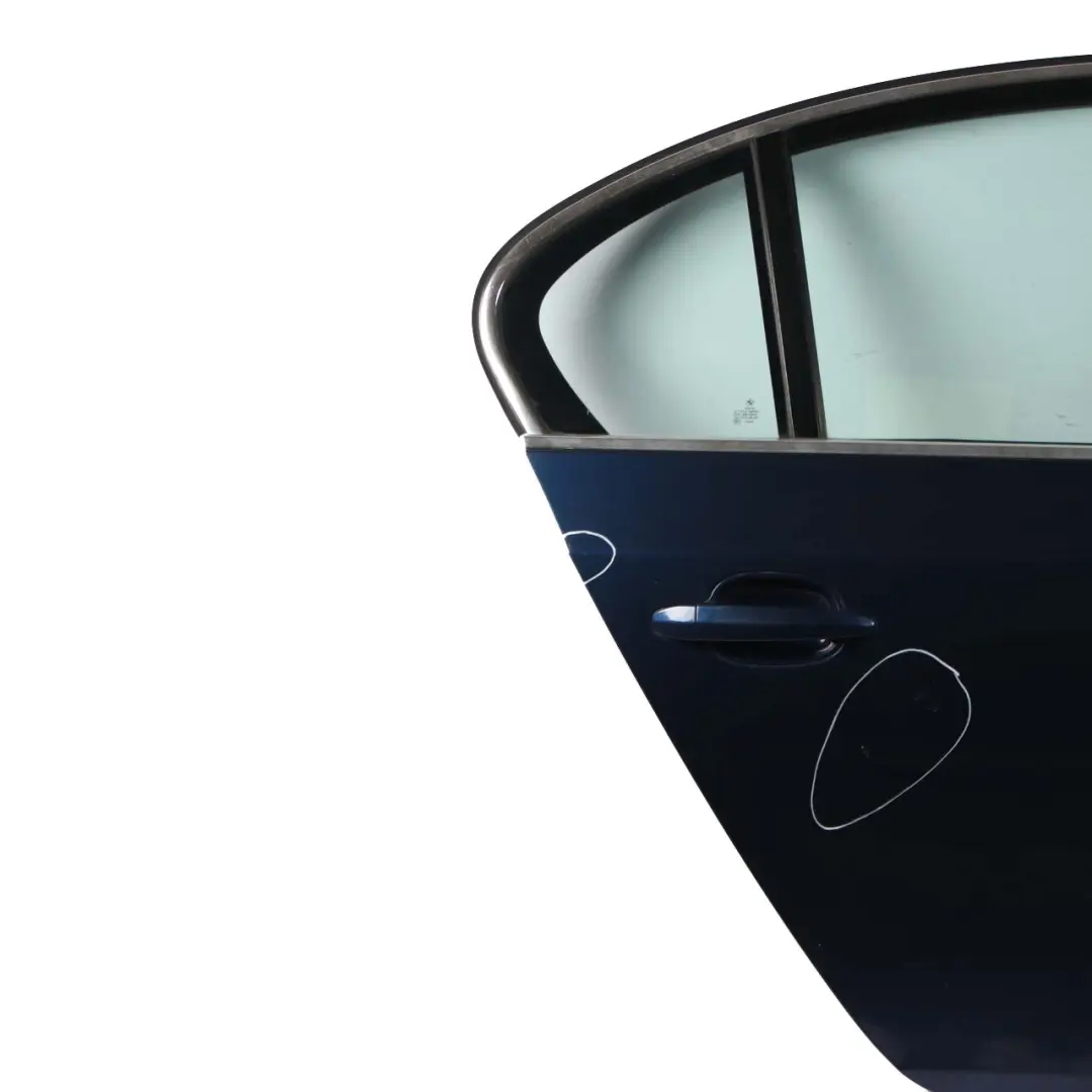Door Rear Right O/S Mysticblau Mystic Blue Metallic - A07 to BMW E60 with Part number 7202342 BMW E60 Door Rear Right O/S Mysticblau Mystic Blue Metallic - A07 - SKU 7202342-MYS - Part number 7202342