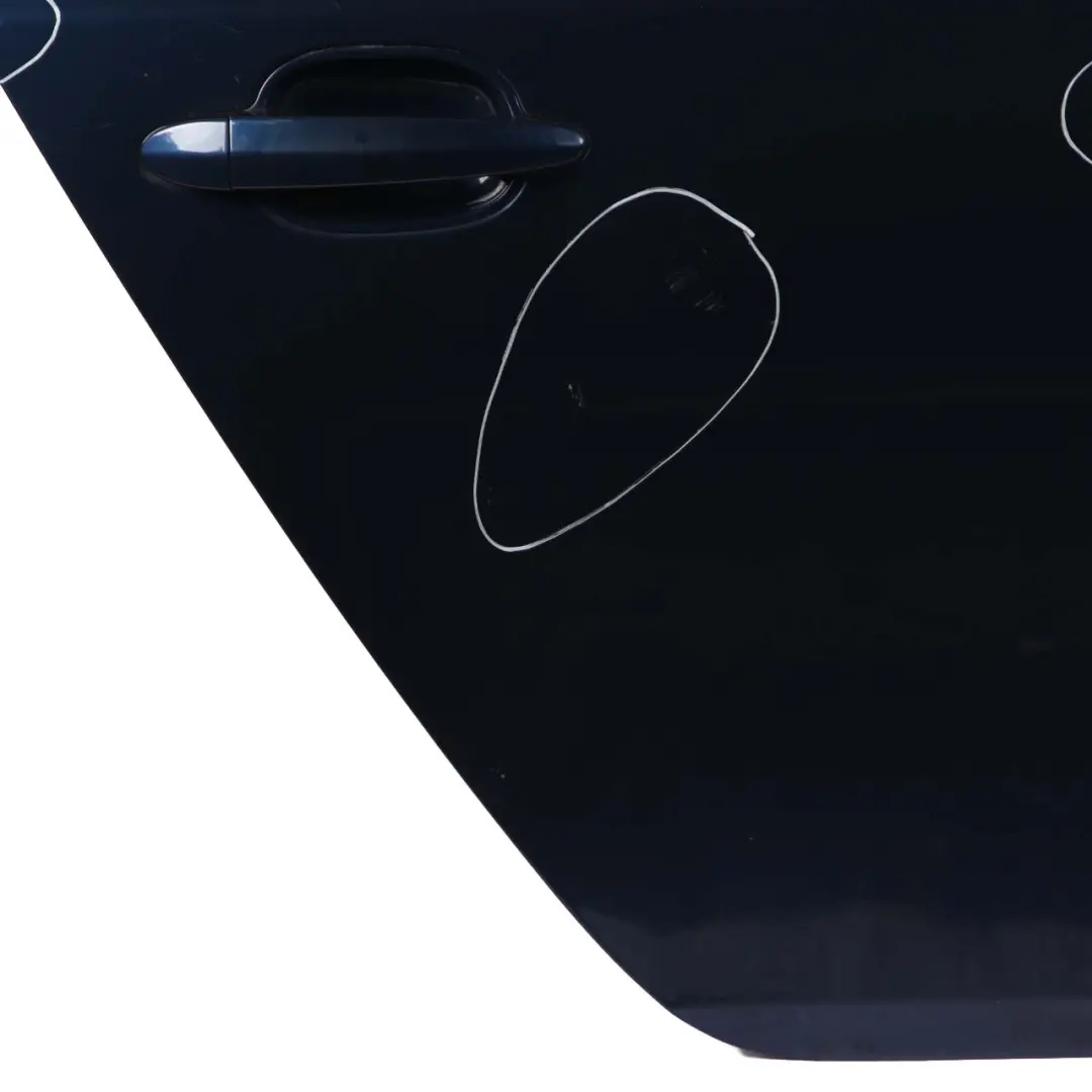 BMW E60 Door Rear Right O/S Mysticblau Mystic Blue Metallic - A07 - SKU 7202342-MYS - Part number 7202342