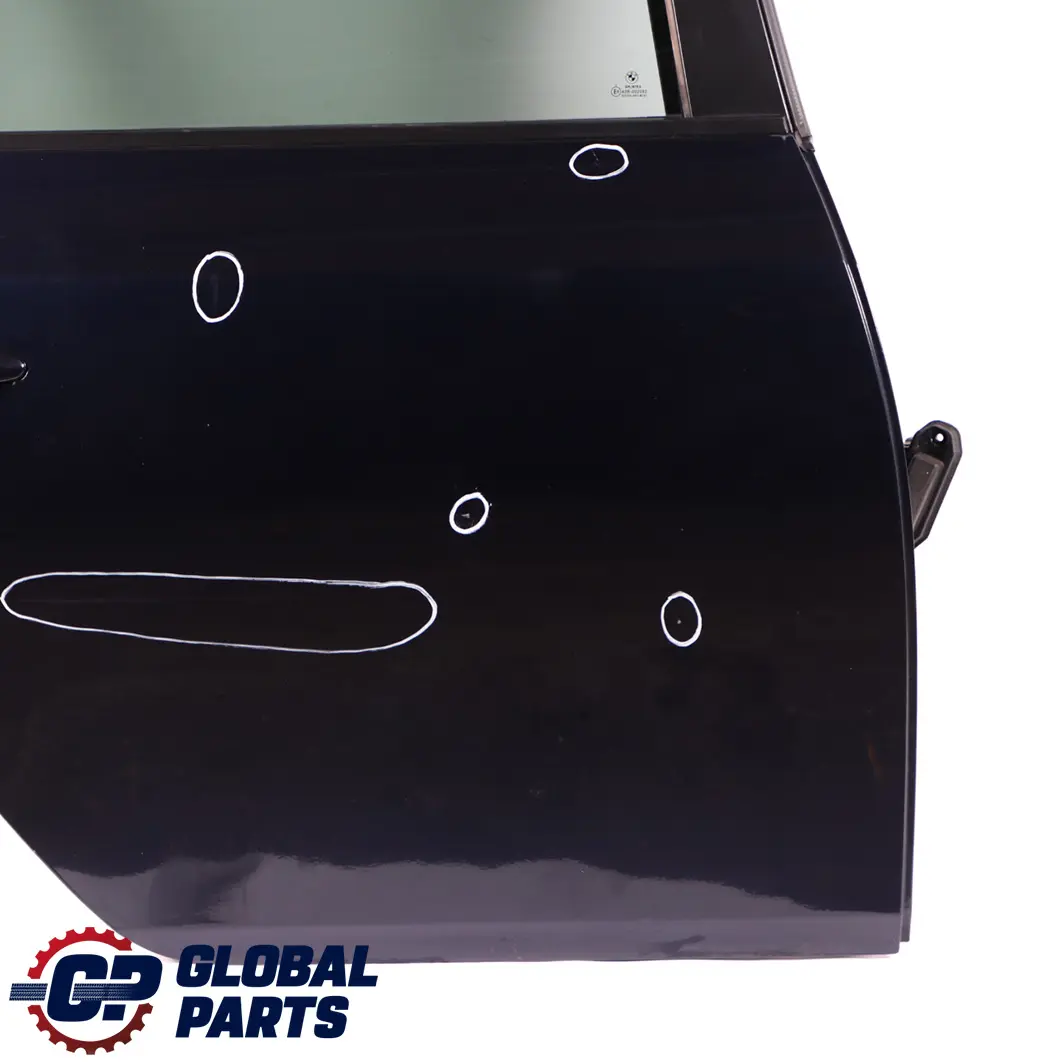BMW 5 E60 Saloon Door Rear Right O/S Orientblau Orient Blue Metallic - 317 - SKU 7202342-OB - Part number 7202342
