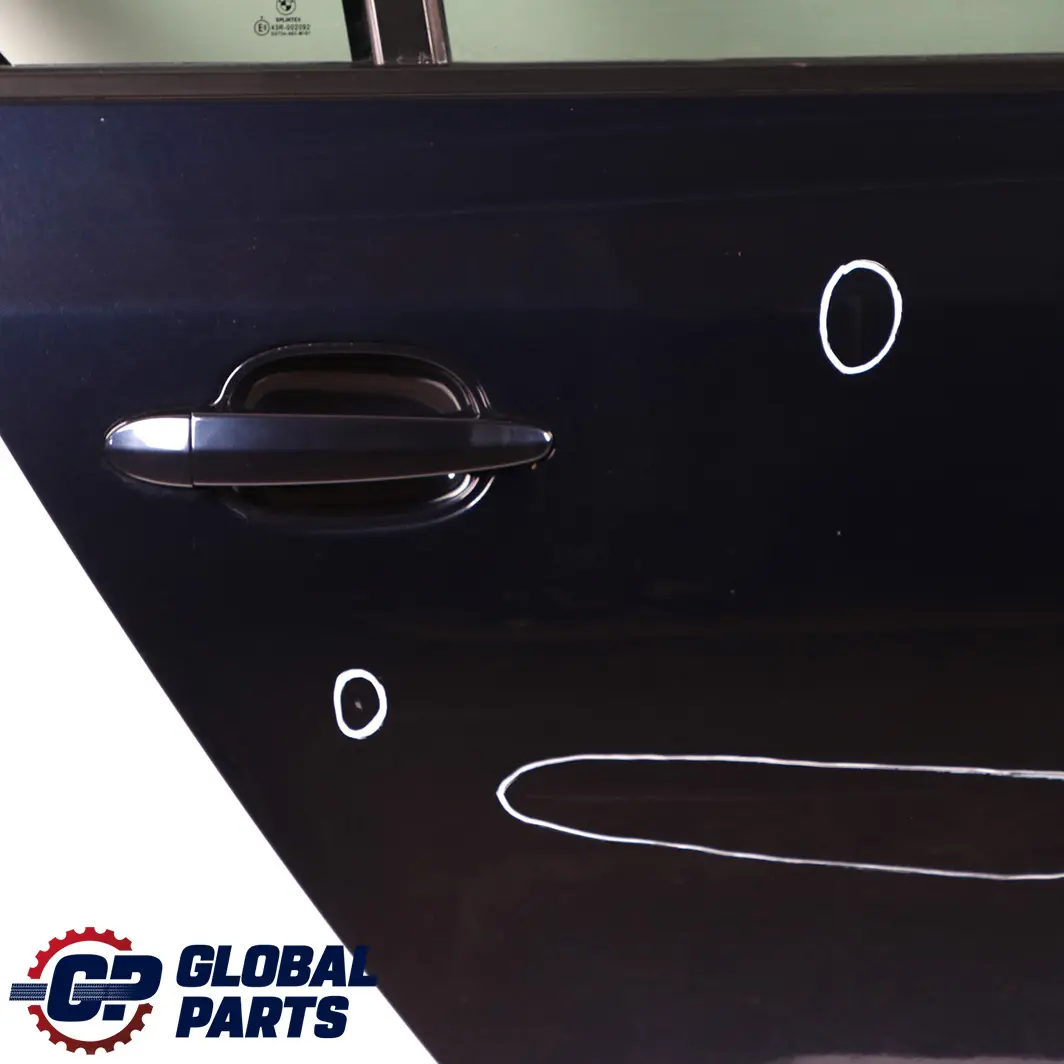 Door Rear Right O/S Orientblau Orient Blue Metallic - 317 to BMW 5 E60 Saloon with Part number 7202342 BMW 5 E60 Saloon Door Rear Right O/S Orientblau Orient Blue Metallic - 317 - SKU 7202342-OB - Part number 7202342