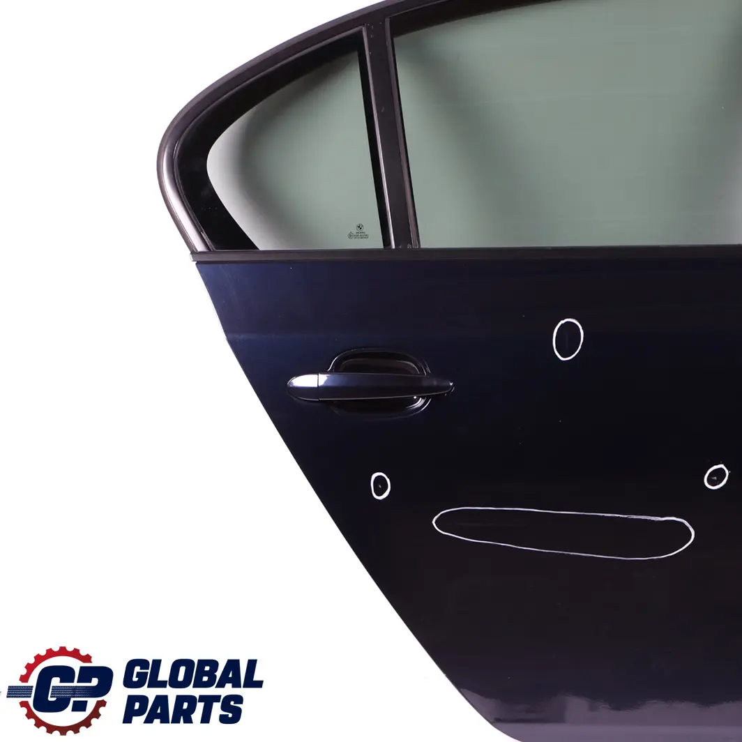 Door Rear Right O/S Orientblau Orient Blue Metallic - 317 to BMW 5 E60 Saloon with Part number 7202342 BMW 5 E60 Saloon Door Rear Right O/S Orientblau Orient Blue Metallic - 317 - SKU 7202342-OB - Part number 7202342