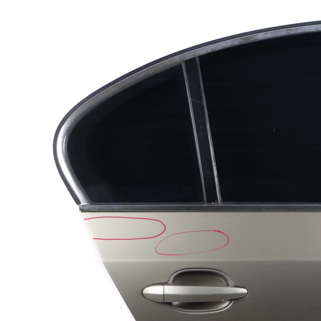 Door Rear Right O/S Olivine Olivin Green Metallic - 349 to BMW E60 with Part number 7202342 BMW E60 Door Rear Right O/S Olivine Olivin Green Metallic - 349 - SKU 7202342-OLI - Part number 7202342