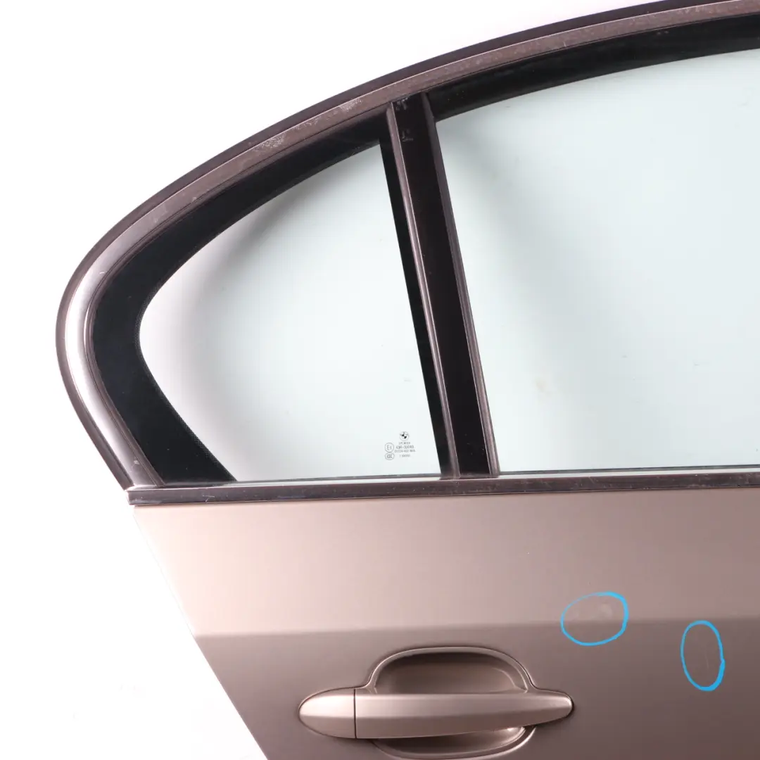 Door Rear Right O/S Platinbronze Platinum Bronze Metallic - A53 to BMW 5 E60 with Part number 7202342 BMW 5 E60 Door Rear Right O/S Platinbronze Platinum Bronze Metallic - A53 - SKU 7202342-PB1 - Part number 7202342