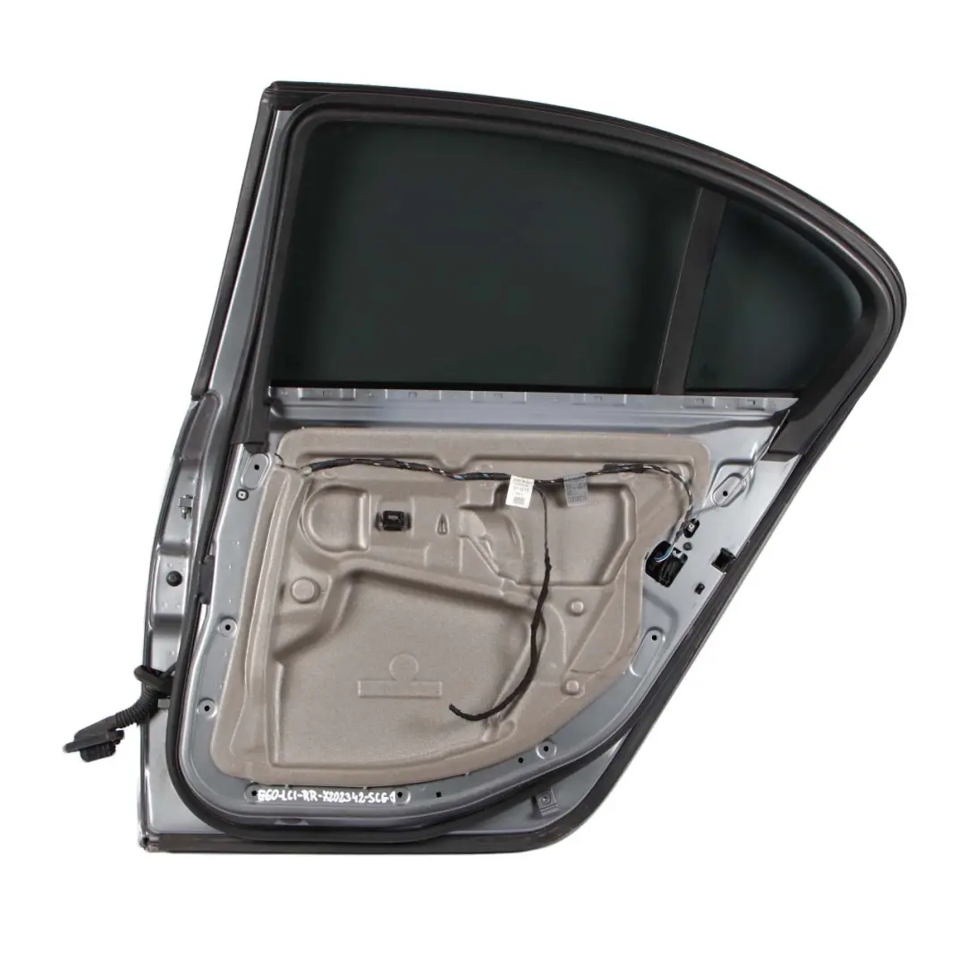 Door Rear Right O/S Spacegrau Space Grey Metallic - A52 to BMW 5 E60 with Part number 7202342 BMW 5 E60 Door Rear Right O/S Spacegrau Space Grey Metallic - A52 - SKU 7202342-SCG1 - Part number 7202342