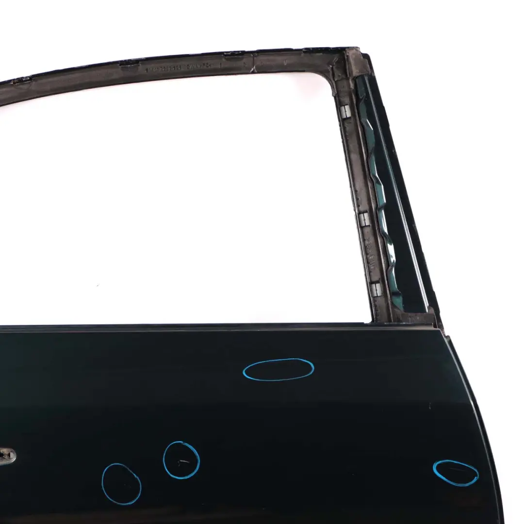 Door Rear Right O/S Tiefgruen Deep Green Metallic - A43 to BMW 5 E60 with Part number 7202342 BMW 5 E60 Door Rear Right O/S Tiefgruen Deep Green Metallic - A43 - SKU 7202342-TG - Part number 7202342