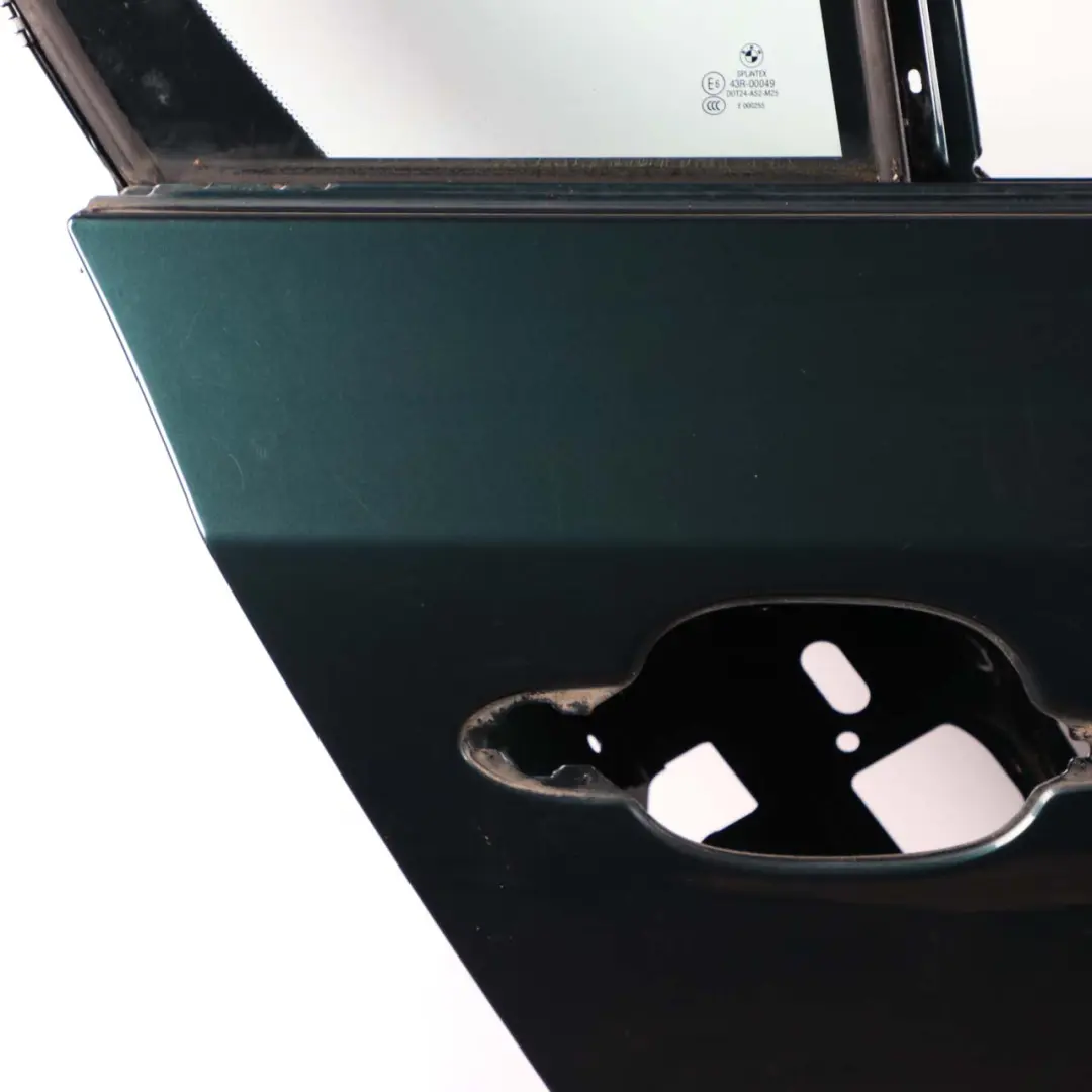 BMW 5 E60 Door Rear Right O/S Tiefgruen Deep Green Metallic - A43 - SKU 7202342-TG - Part number 7202342
