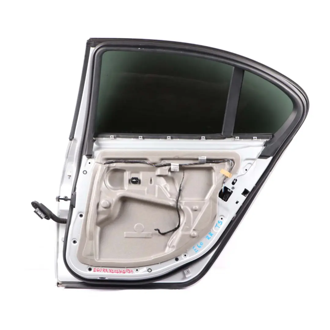 Door Rear Right O/S Titansilber Titan Silver Metallic - 354 to BMW 5 E60 with Part number 7202342 BMW 5 E60 Door Rear Right O/S Titansilber Titan Silver Metallic - 354 - SKU 7202342-TS2 - Part number 7202342