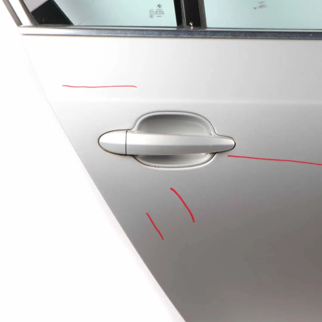 BMW E60 Door Rear Right O/S Titansilber Titan Silver Metallic - 354 - SKU 7202342-TS - Part number 7202342
