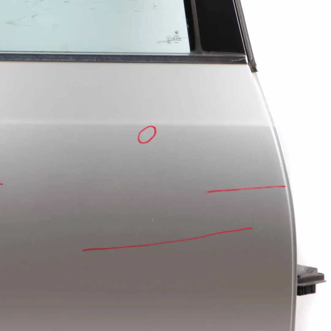 Door Rear Right O/S Titansilber Titan Silver Metallic - 354 to BMW E60 with Part number 7202342 BMW E60 Door Rear Right O/S Titansilber Titan Silver Metallic - 354 - SKU 7202342-TS - Part number 7202342