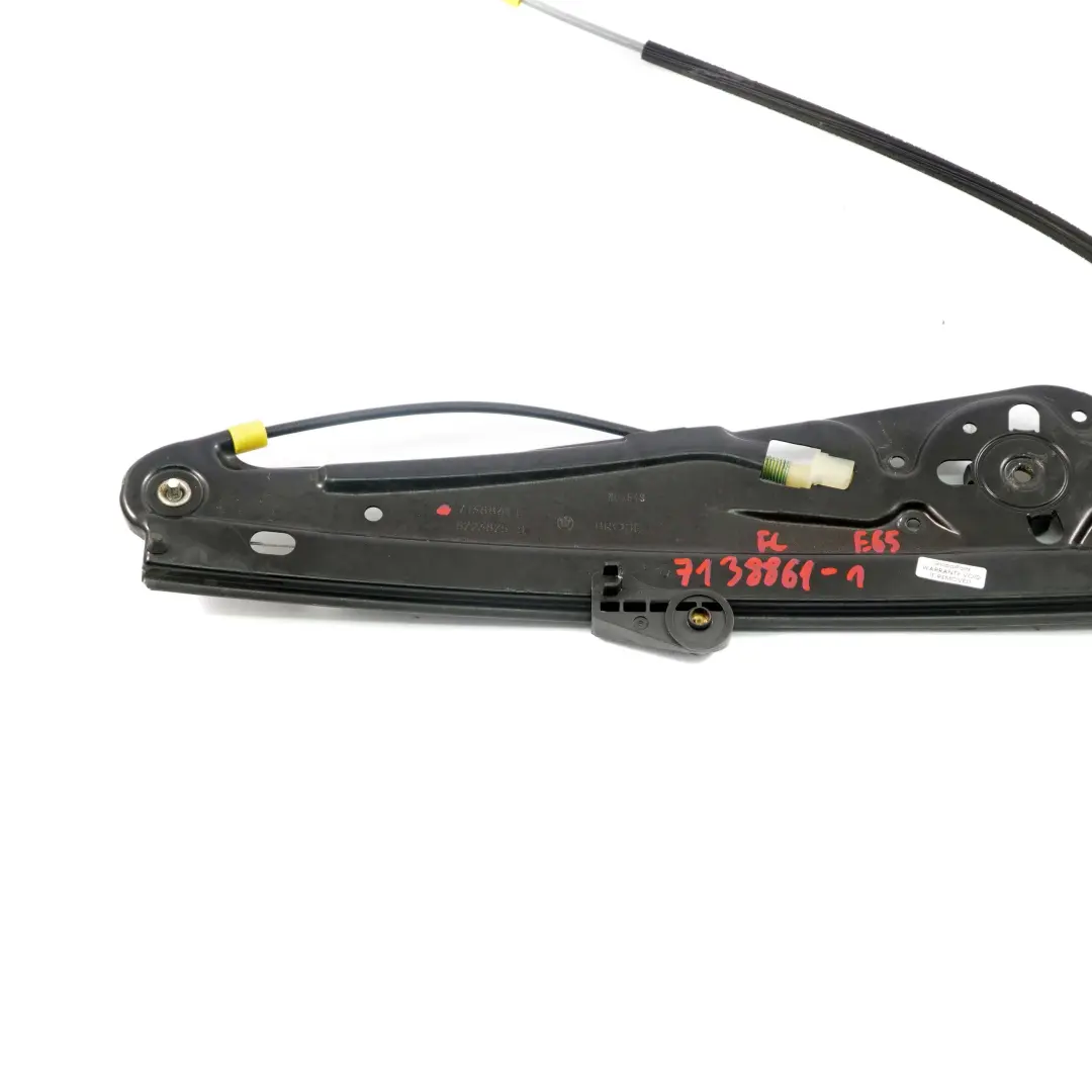  Lève-vitre BMW E65 Porte avant gauche Régulateur Mécanisme 7138861 - SKU 7202479 - Numéro de pièce 7202479