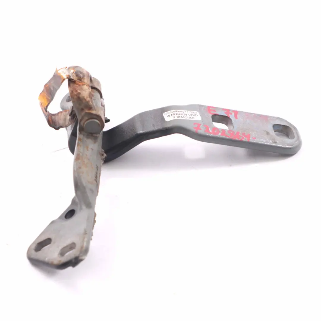 BMW X6 E71 Charnière coffre hayon arrière gauche Gris Espace - A52 7175829 - SKU 7202863-SCG - Numéro de pièce 7202863