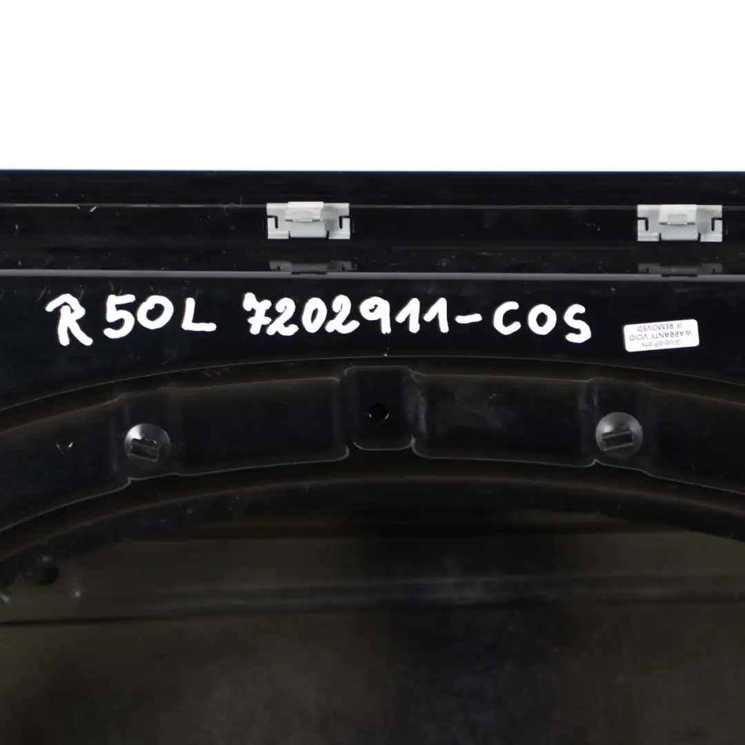 Mini Cooper 1 R50 R52 R53 Front Left Door N/S Cosmosschwarz Cosmos Black - 303 - SKU 7202911-COS1 - Part number 7202911