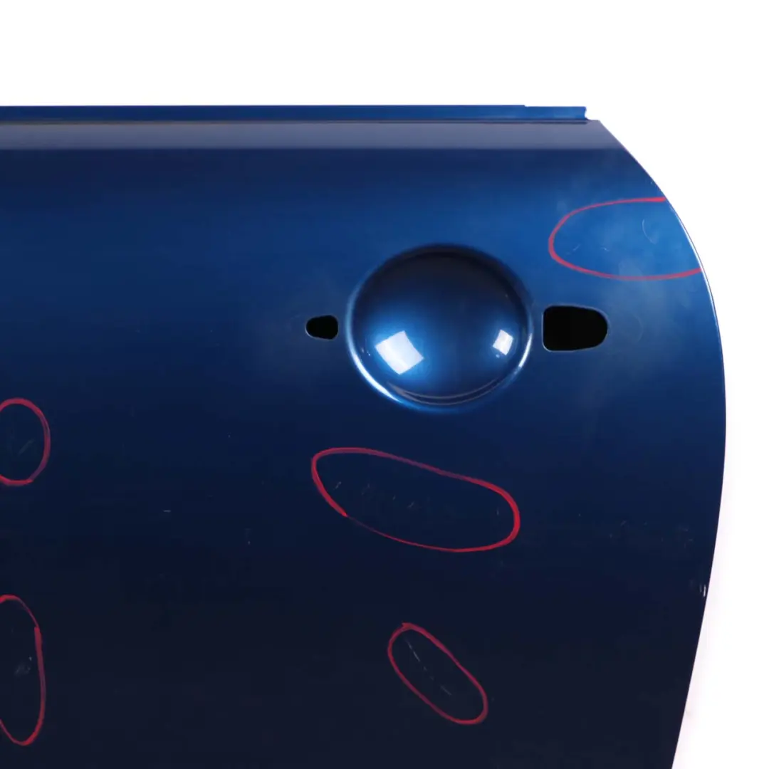 Front Left Door N/S Indi Blue Metallic - 896 to Mini Cooper One R50 R52 R53 with Part number 7202911 Mini Cooper One R50 R52 R53 Front Left Door N/S Indi Blue Metallic - 896 - SKU 7202911-IB2 - Part number 7202911