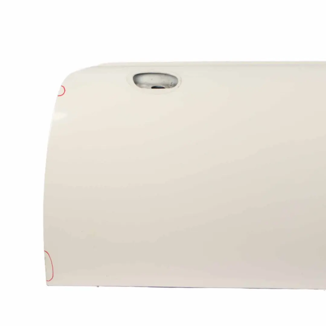 Front Left Door N/S Pepper White - 850 to Mini Cooper R50 R52 R53 with Part number 7202911 Mini Cooper R50 R52 R53 Front Left Door N/S Pepper White - 850 - SKU 7202911-PW - Part number 7202911