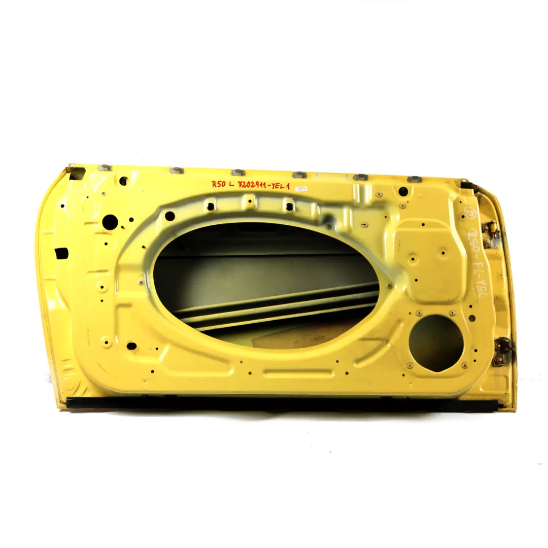 Front Left Door N/S Liquid Yellow - 902 to Mini Cooper One R50 R52 R53 1 with Part number 7202911 Mini Cooper One R50 R52 R53 1 Front Left Door N/S Liquid Yellow - 902 - SKU 7202911-YEL1 - Part number 7202911