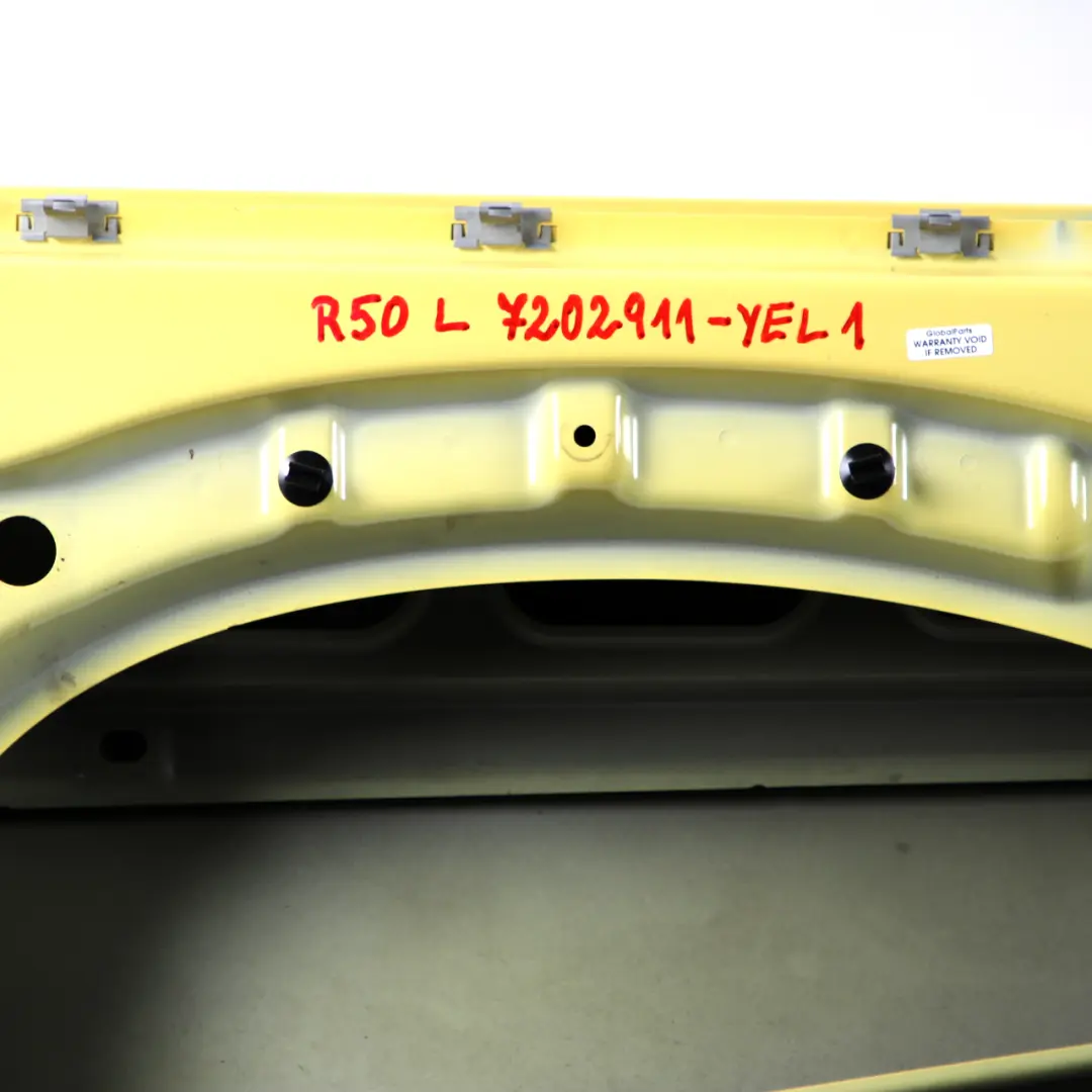 Front Left Door N/S Liquid Yellow - 902 to Mini Cooper One R50 R52 R53 1 with Part number 7202911 Mini Cooper One R50 R52 R53 1 Front Left Door N/S Liquid Yellow - 902 - SKU 7202911-YEL1 - Part number 7202911