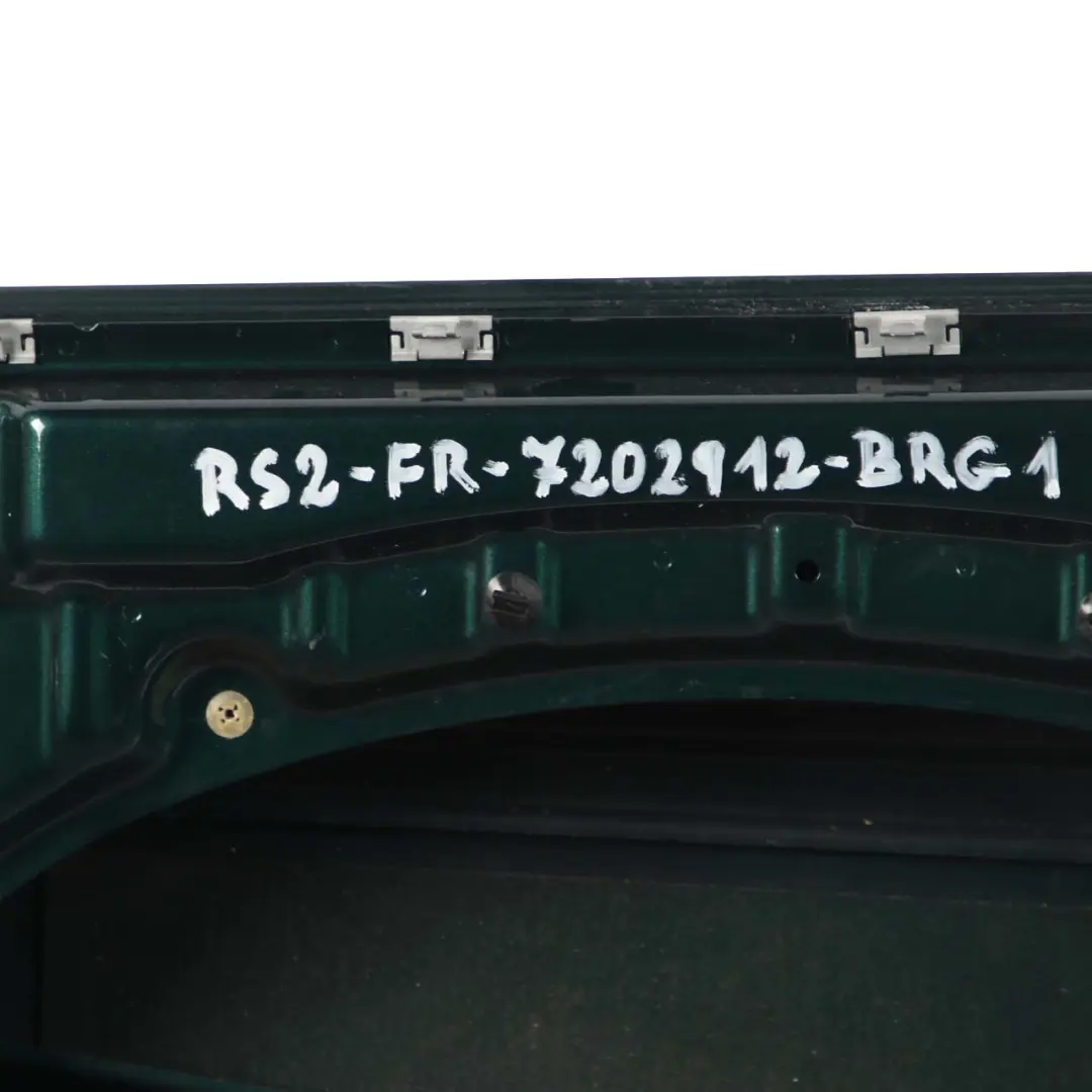 Front Right Door O/S British Racing Green - 895 to Mini Cooper R50 R52 R53 with Part number 7202912 Mini Cooper R50 R52 R53 Front Right Door O/S British Racing Green - 895 - SKU 7202912-BRG1 - Part number 7202912
