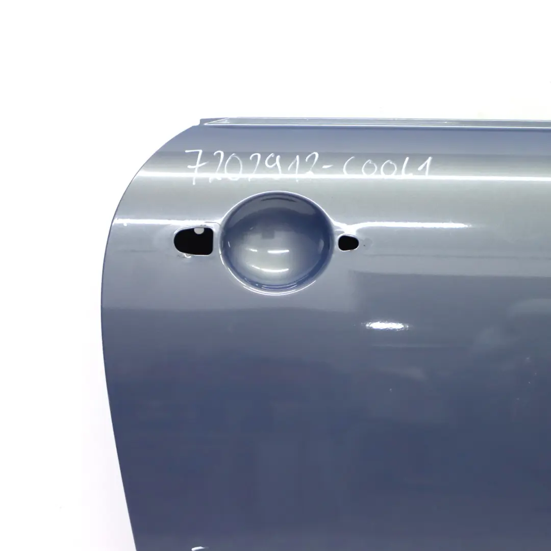 Front Right Door O/S Cool Blue Metallic - A27 to Mini R50 R52 R53 with Part number 7202912 Mini R50 R52 R53 Front Right Door O/S Cool Blue Metallic - A27 - SKU 7202912-COOL1 - Part number 7202912