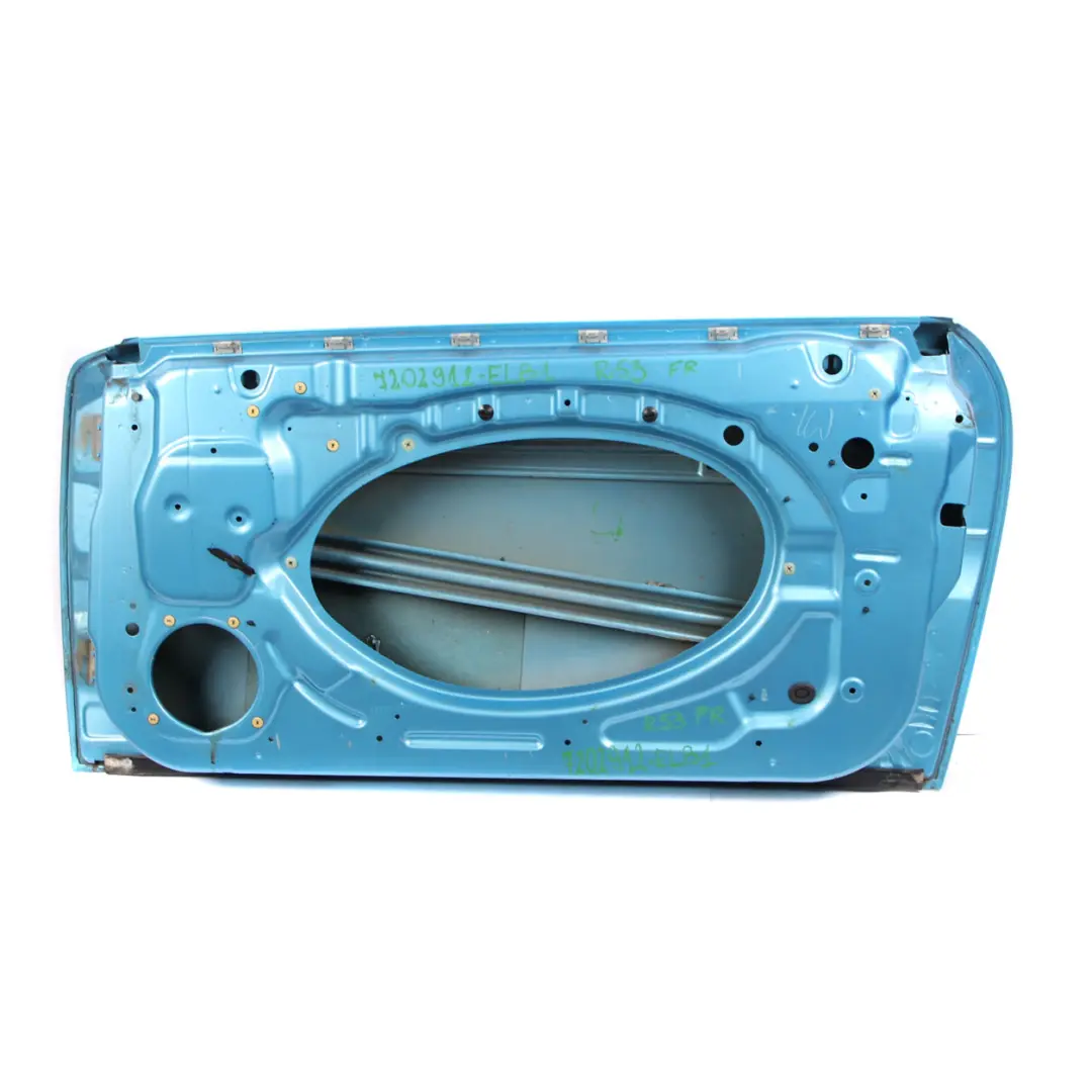 Front Right Door O/S Electric Blue Metallic - 870 to Mini Cooper R50 R52 R53 with Part number 7202912 Mini Cooper R50 R52 R53 Front Right Door O/S Electric Blue Metallic - 870 - SKU 7202912-ELB1 - Part number 7202912