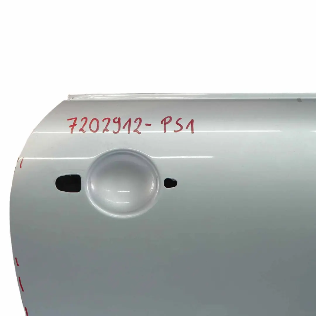 Front Door Mini R50 R52 R53 Cooper Right O/S Panel Pure Silver Metallic - 900 to with Part number 7202912 Front Door Mini R50 R52 R53 Cooper Right O/S Panel Pure Silver Metallic - 900 - SKU 7202912-PS1 - Part number 7202912