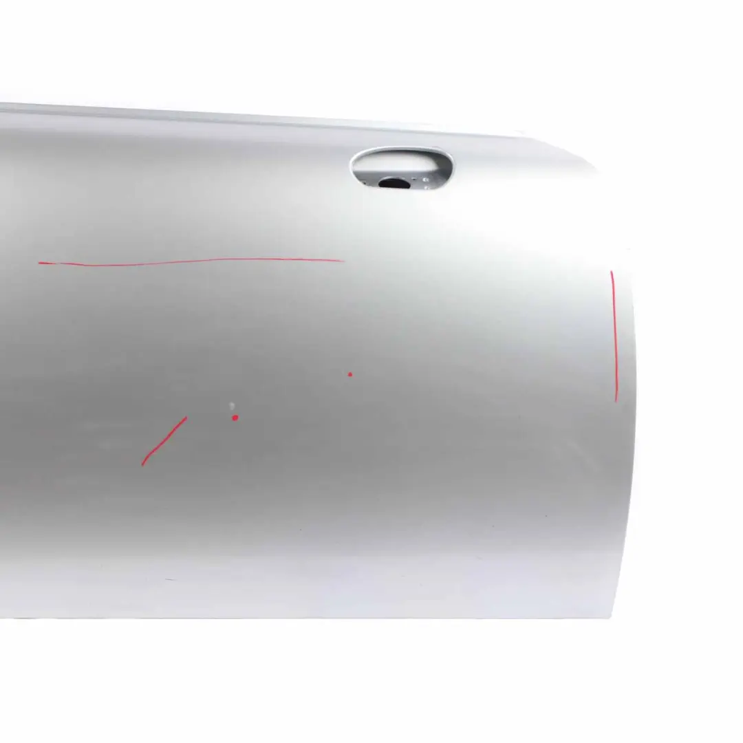 Door Front Right O/S Pure Silver Metallic - 900 to Mini Cooper R50 R52 R53 with Part number 7202912 Mini Cooper R50 R52 R53 Door Front Right O/S Pure Silver Metallic - 900 - SKU 7202912-PS - Part number 7202912