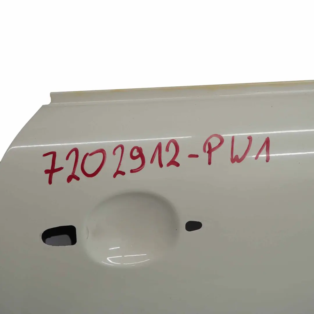 Tür Vorne Rechts Pepper White Weiss - 850 für Mini Cooper R50 R52 R53 mit Teilenummer 7202912 Mini Cooper R50 R52 R53 Tür Vorne Rechts Pepper White Weiss - 850 - SKU 7202912-PW1 - Teilenummer 7202912