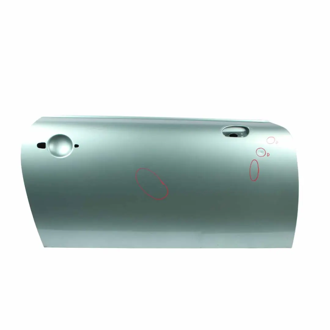 Front Door Mini R50 R52 R53 Cooper Right O/S Panel Silk Green Metallic - 901 to with Part number 7202912 Front Door Mini R50 R52 R53 Cooper Right O/S Panel Silk Green Metallic - 901 - SKU 7202912-SILK - Part number 7202912