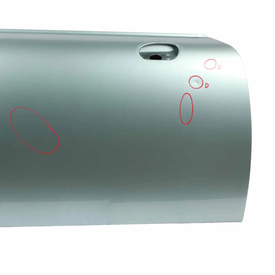 Front Door Mini R50 R52 R53 Cooper Right O/S Panel Silk Green Metallic - 901 to with Part number 7202912 Front Door Mini R50 R52 R53 Cooper Right O/S Panel Silk Green Metallic - 901 - SKU 7202912-SILK - Part number 7202912