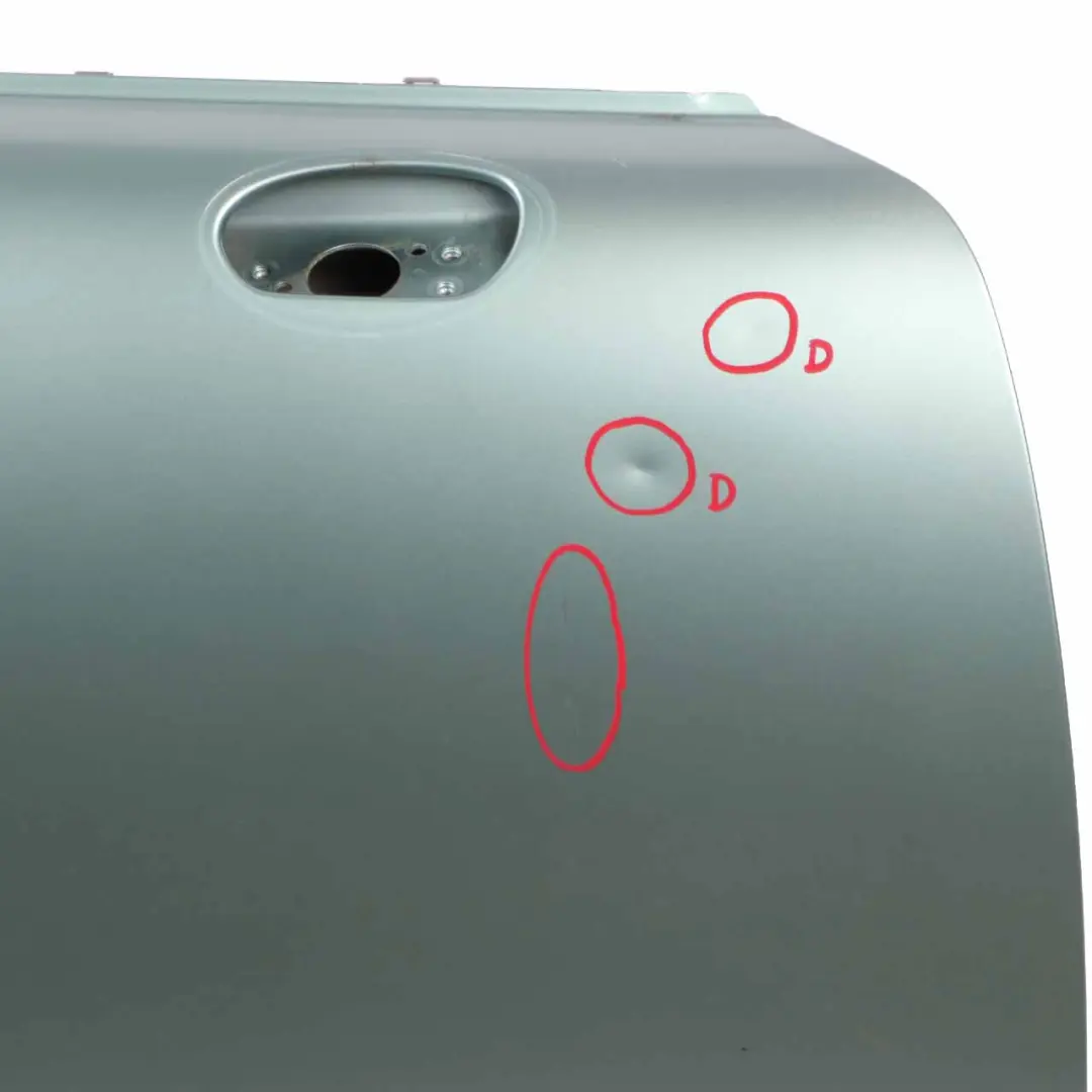 Front Door Mini R50 R52 R53 Cooper Right O/S Panel Silk Green Metallic - 901 to with Part number 7202912 Front Door Mini R50 R52 R53 Cooper Right O/S Panel Silk Green Metallic - 901 - SKU 7202912-SILK - Part number 7202912